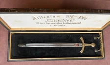 Millennium 966-1966 "Szczerbiec" Sword Miniature Coronation Sword Polish w/Box