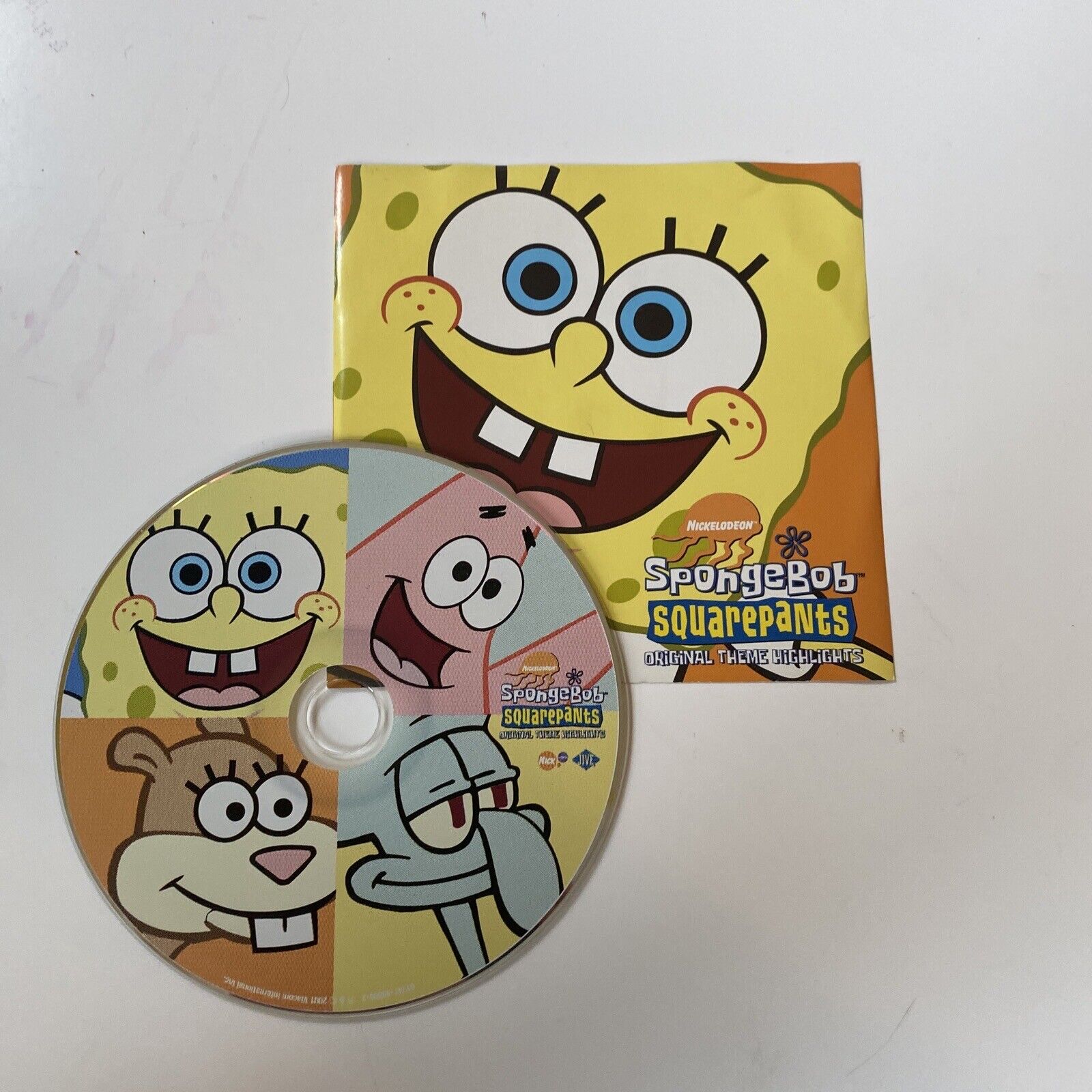 Spongebob Squarepants Original Theme Highlights 2001 Nickelodeon Jive *NO CASE*