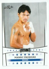"RARE" 2020 MANNY PACQUIAO LEAF STARS BOXING CARD #015! MINT!