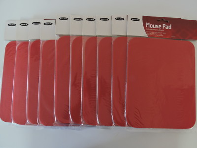 10 NEW Belkin Standard Mouse Pads 7.9'' x 9.8'' Red 