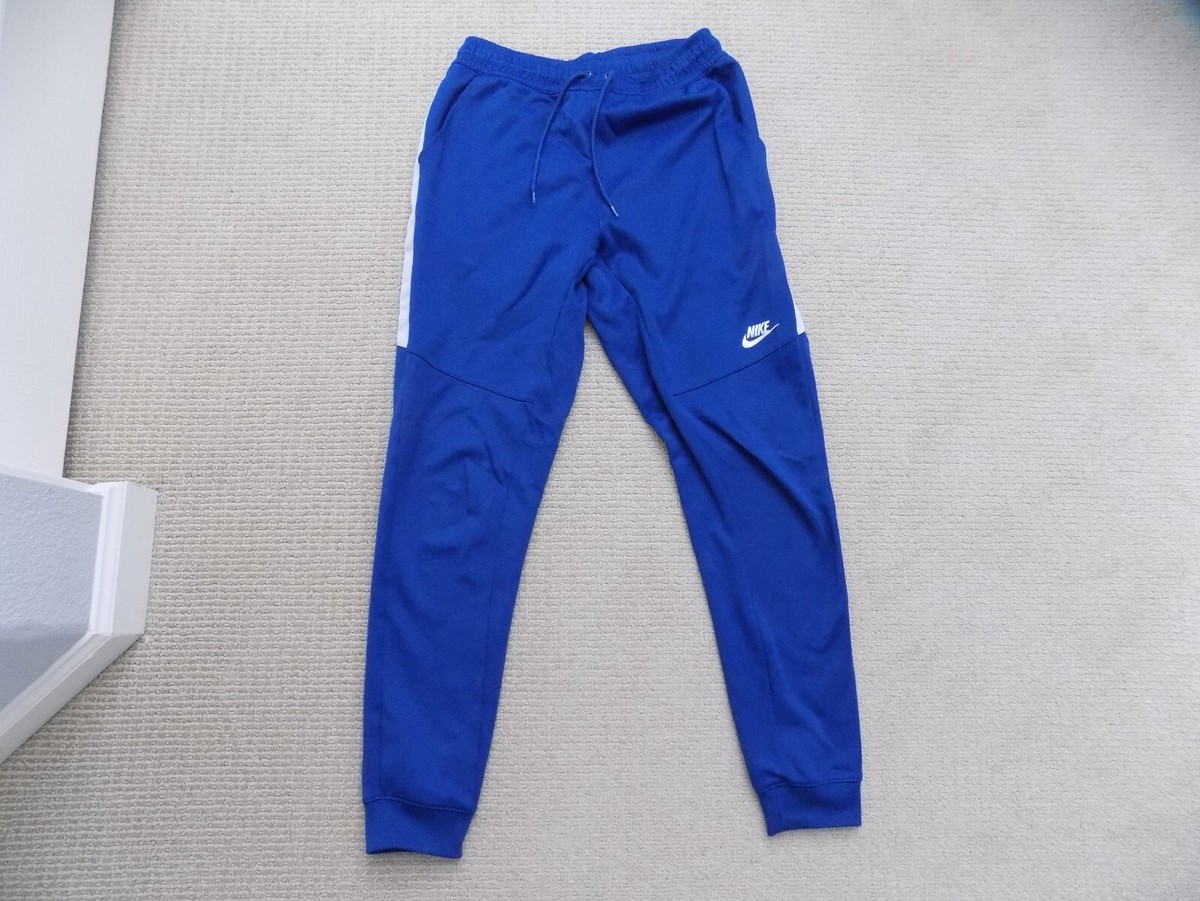 MENS M MEDIUM NIKE TRIBUTE PANTS JOGGERS TRACK BLUE WHITE 884898