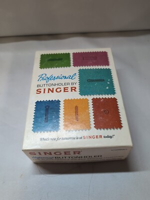 Vtg 1970 Singer Professional Buttonholer for slant needle zigzag sewing machines