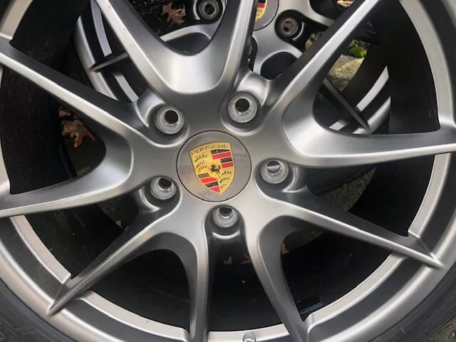 Porsche 911 Panamera Cayenne Boxter Cayman Center Caps Platinum