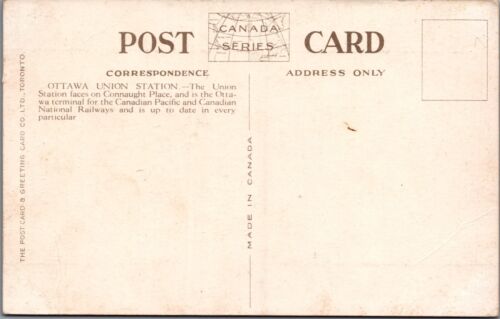 c1910s Union Station Ottawa Canada PC UNP B3729.4 - Picture 2 of 5
