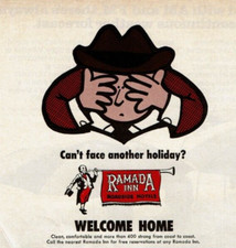 1972 Vintage Print Ad Ramada Inn Roadside Hotels Can't face another holiday home