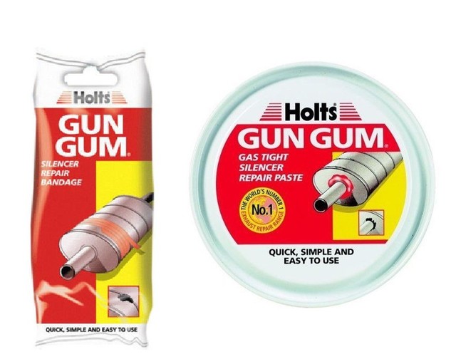 HOLTS "GUN GUM" SILENCER EXHAUST REPAIR PASTE & REPAIR BANDAGE for sale