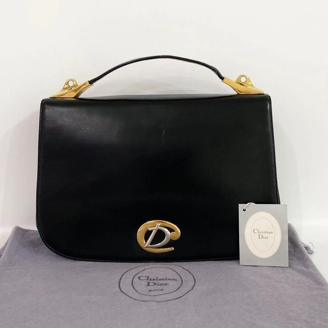 Sac à main Dior quincaillerie CD cuir de veau doré