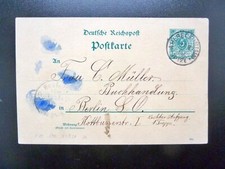 DR-Postkarte P20, Stempel AHLBECK nach BERLIN