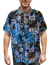 Dan Flashes Complicated Pattern Short Sleeve Polo Shirt I Think You Should Leave