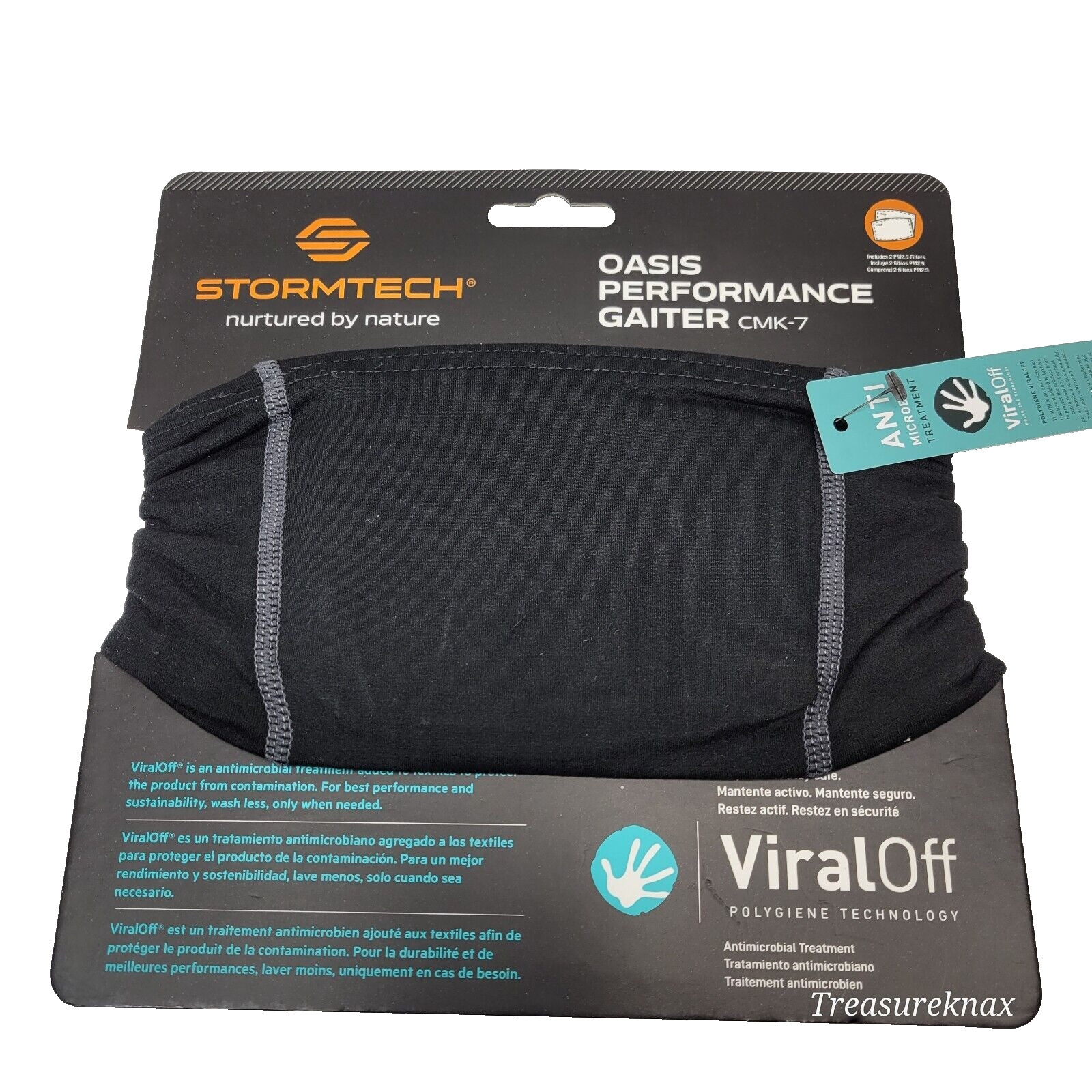 Stormtech Oasis Nurtured by nature Performance Gaiter CMK-5 Black mask