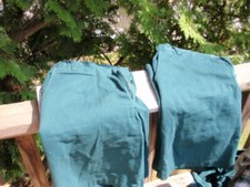 LOT OF 2 FLYNN  O'HARA BOY'S KID'S SCHOOL UNIFORM GREEN SHORTS SIZE 16 HUSKY