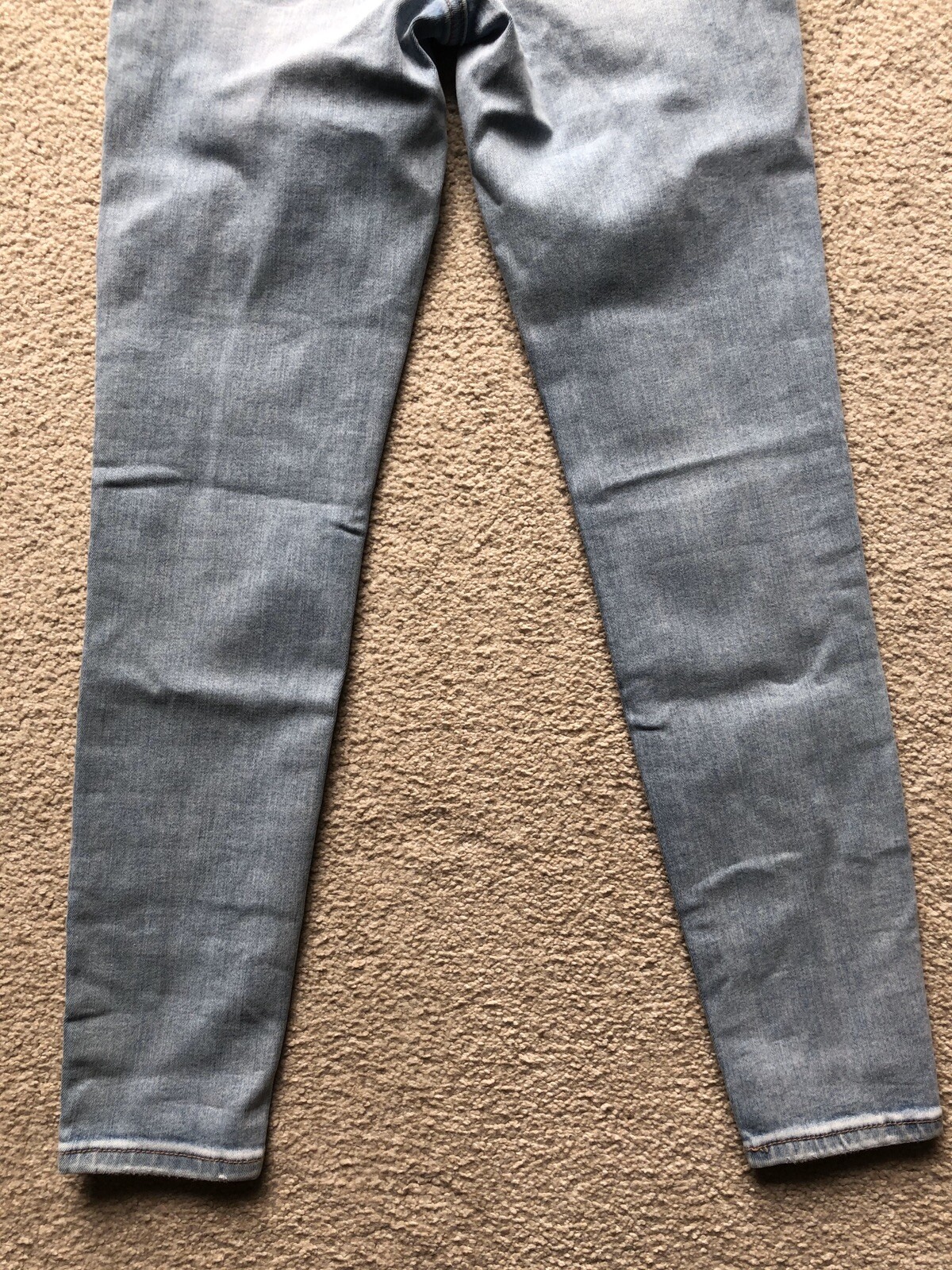 American Eagle AE Next Level High-Waisted Jegging Jeans Worn Out Blue Sz 4 Short image 9