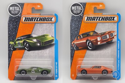 Matchbox 2017 - MB 23 und MB 25 - Ford GT-40, '71 Pontiac Firebird Formula - USA