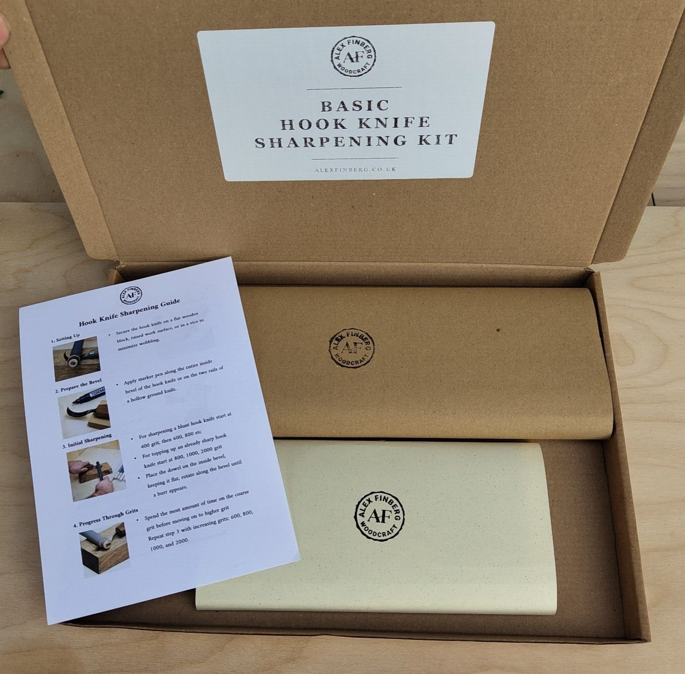 Basic Hook Knife Sharpening Kit - For Hook Knives, Gouges & Curved Edge Tools