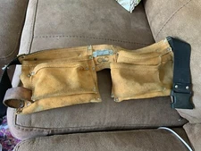 Custom LeatherCraft Leather Double Pouch Tool Belt 370x