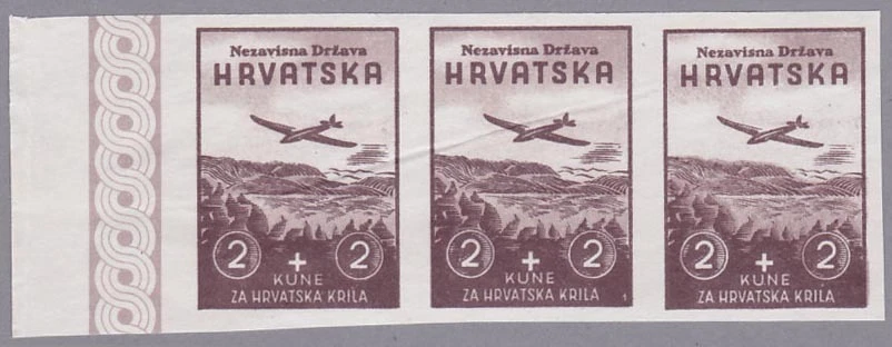 Kroatien 1942 Mi.Nr. 70 I U postfrisch mit Stecherzeichen - Bild 1 von 1