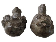 Chrisdon Bird Figures Lot of 2 Resin Composite Indoor Outdoor Garden 