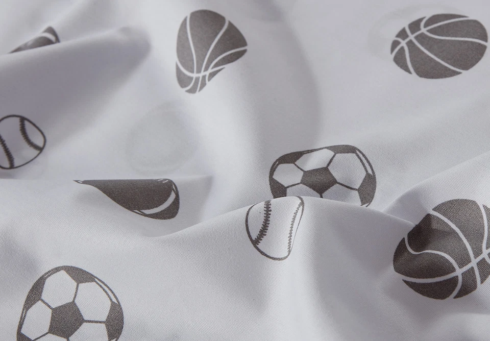 Kids/Teens Sports Microfiber Sheet Set Soccer Basketball Football Baseball Sheet - Image 3 of 4