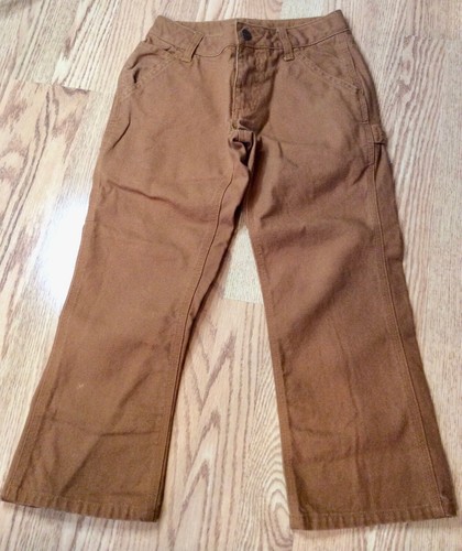 Boys Carhartt Duck Dungaree Pants Size 