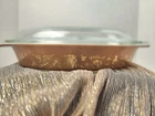 Pyrex Early American 1 1/2 qt Oval Covered Divided Dish #14 Divided Bowl W Lid