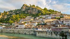 Landscape albania cityscape city Custom Gaming Mat Desk