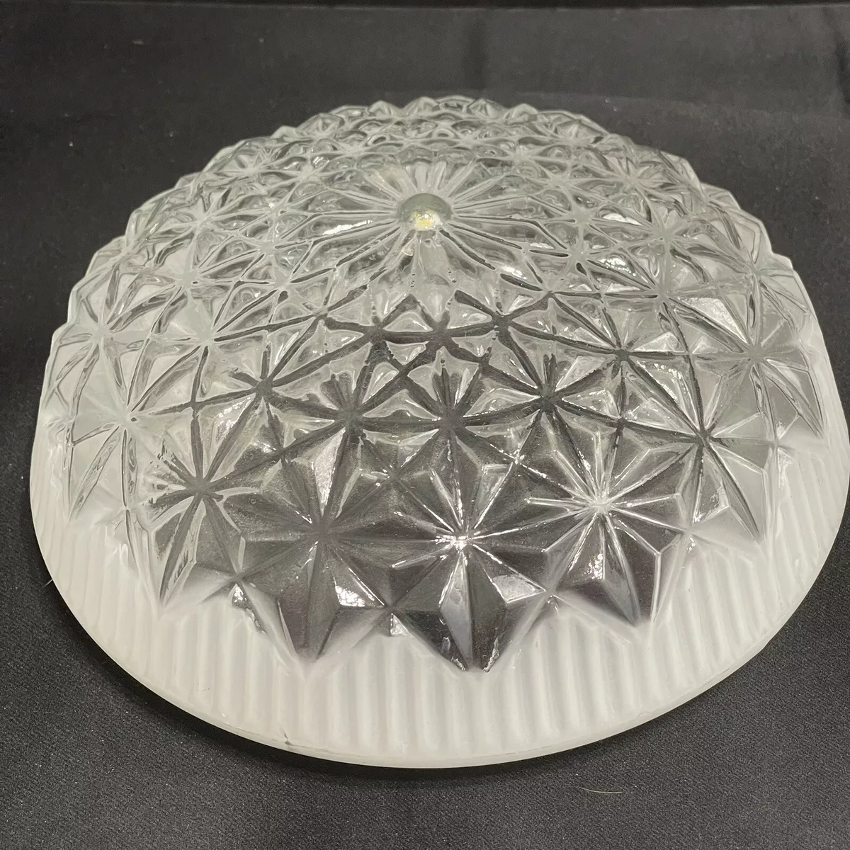 Etched glass online ceiling light