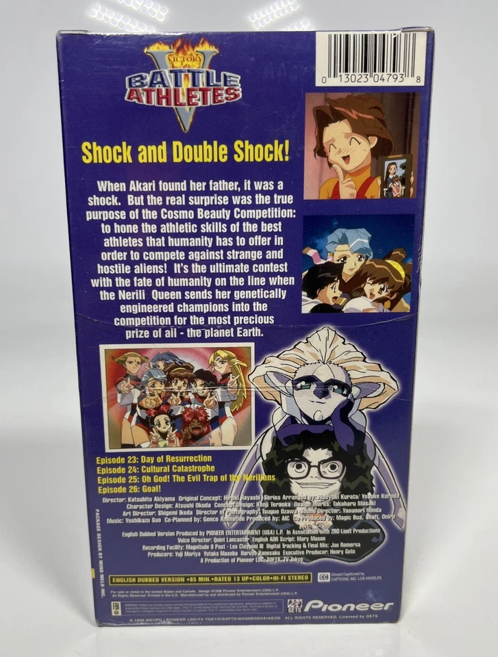 Vintage Battle Athletes Victory Vol. 8 The Human Race VHS 1999 Dubbed NEW - Image 4 of 4