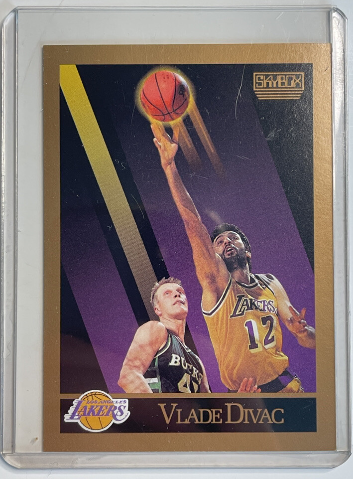 Vlade Divac 1990 Skybox PSA 10 Gem Mint Graded Card Lakers Rookie #135 Near mint