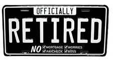 RETIRED 3D EMBOSSED METAL CAR NOVELTY LICENSE PLATE AUTO TAG