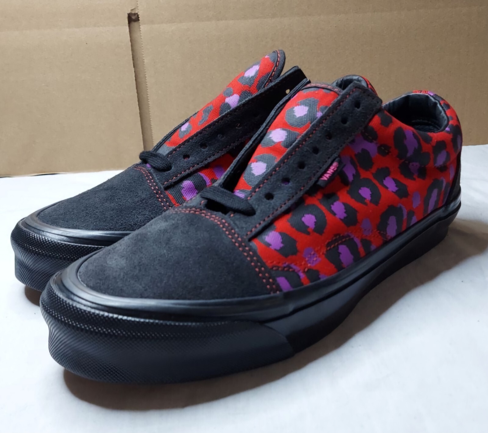 Vans Vault x Stray Rats Old Skool NS OG L Raven Red Womens 10 Mens 8.5-image