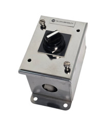 ALLEN BRADLEY 800H-R3HX4TL PUSHBUTTON STATION ENCLOSURE SER. A W/ 800H-JR2