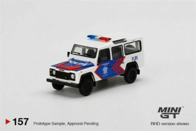 MINI GT 1:64 Land Rover Defender 110 Korlantas Indonesia Police