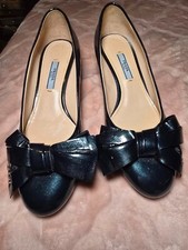 Prada Bow Tie Mocassini Pump | Midnight Blue | EU37 / US 7 | Perfect Xmas Gift!