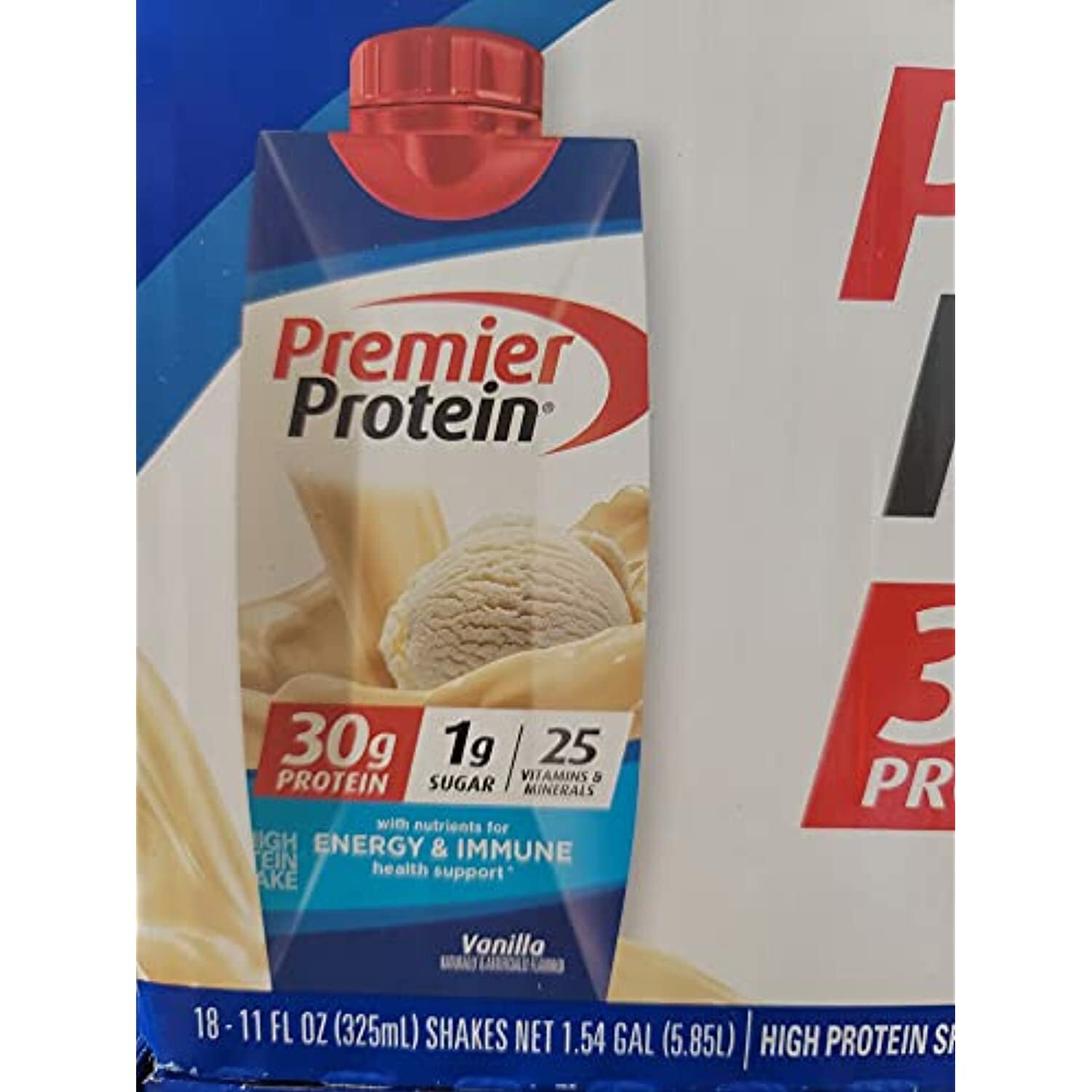 Premier 30g Protein PLUS Energy and Immune Support Shakes, 11 fl oz, 18 ...
