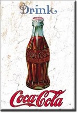 USA Coca Cola Kühlschrank Magnet Vintage Style Flasche Magnetschild