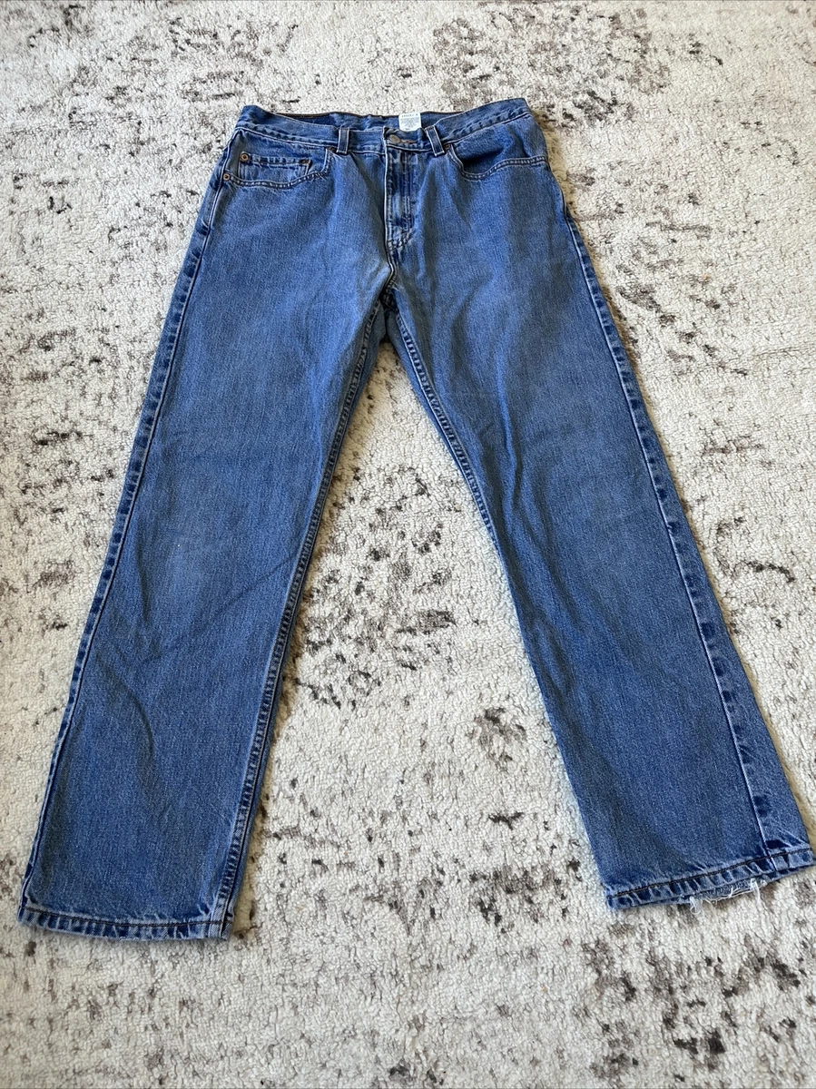 Vintage Levis 505 Straight Leg Blue Denim Made In Mexico Sz 33x30