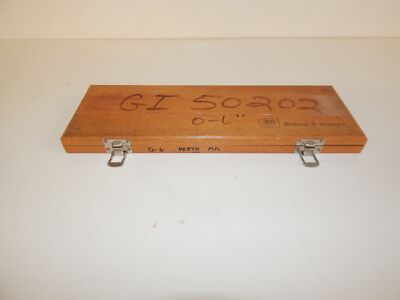 ^^ FOWLER 0-6'' DEPTH MICROMETER    (SBH31)