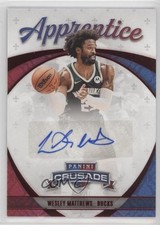 2021-22 Panini Chronicles Apprentice Signatures Red Wesley Matthews Auto 11n5