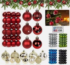 36Pcs Christmas Balls Shatterproof Xmas Tree Ornaments Hanging Balls Decor USA