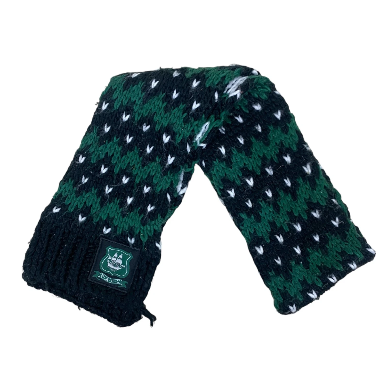 PLYMOUTH ARGYLE FC Football Scarf Green Black PAFC Fan Official Pilgrims