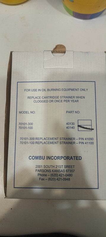 Combu Oil Filter 70101-100 MPN 40140