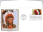S08-2384, INDIAN HEADDRESSES, COLORANO SILK FDC