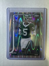 2025 Topps Chrome Garrett Wilson #235 RayWave Refractor New York Jets NFL