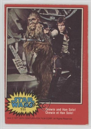 1977 OPC Star Wars #111 Chewie and Han Solo!