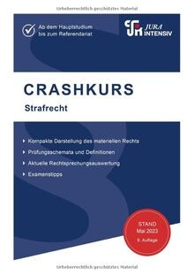 CRASHKURS Strafrecht: Ab dem Hauptstudium bis zum Refere... | Buch | Zustand gut