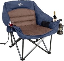 Oversized Camping Chairs for Adults Heavy Duty Padded Outdoor Camp Chair