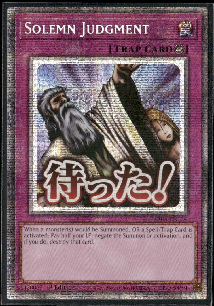 Solemn Judgment RA05-EN124 Rarity Collection 5 for sale | eBay