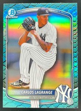 2025 Bowman Draft Chrome Aqua Reptilian Refractor #BDC-132 Carlos Lagrange /125