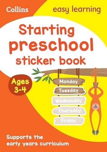 Starting preschool Sticker Book Ages 3-4 by Collins Easy Learning - Image 3