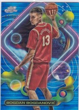 2023-24 Topps Cosmic Chrome #5 Bogdan Bogdanovic Blue Moon 80/99 Hawks